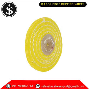 Nouvelle roue de polissage de bord de rasoir de qualité industrielle traitée par moulin jaune de 3 "de haute qualité - Product Image 2