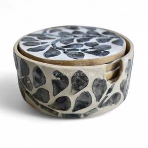 Sous-verre en nacre de style bohème fabriqué au Vietnam par le fabricant direct pour la vente en gros d'accessoires de table et de décoration intérieure - Product Image 3