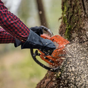 ถุงมือเชื่อมหนังวัวแยกขนาด7ออนซ์14นิ้วทนทานต่อการฉีกขาด - Product Image 2