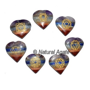 Piedra de Chakra Personalizada de Moda con Forma de Dodecaedro Poligonal de Siete Chakras - Product Image 3