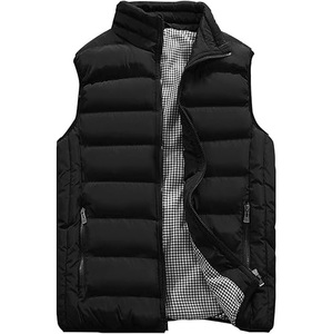 Veste de sport sans manches, veste rembourrée en polyester, fermeture éclair, nylon, bulle imperméable, respirante, patchwork, veste matelassée fine - Product Image 4