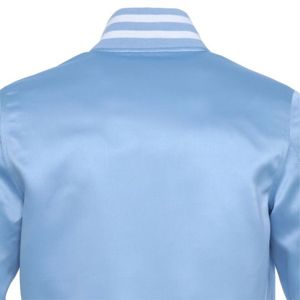 Chaqueta Bomber de satén auténtica: tela ligera y transpirable, ideal para ropa informal de moda y eventos especiales - Product Image 6