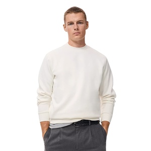 Men Premium Sweatshirt 320 GSM Cotton Fleece Heavyweight Casual Streetwear Pullover Crewneck Winter Fashion Custom OEM Private - Product Image 1