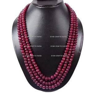 Unisex <b>Small</b> Large Wine Resin Beads Necklace Best Quality Best Price for <b>Wedding</b> <b>Gift</b> Stylish Hip-hop Funky Look Christian - Product Image 4
