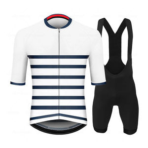 Traje de Ciclismo Sublimado Personalizado con Nuevo Diseño de Patrón, Camisetas Transpirables para Adultos, Parte Delantera Completa, Suministro OEM, Uniforme de Ciclismo - Product Image 5