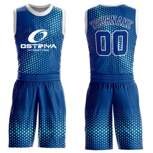 Uniforme de Baloncesto Personalizado para Hombre, 100% Poliéster, Impresión Digital, Secado Rápido, Transpirable, Absorbe la Humedad, Venta al Por Mayor - Product Image 1