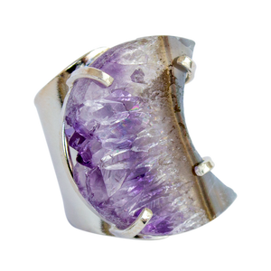 แหวนพลอยอเมทิสต์แหวนพลอยสไตล์น่ารัก - Product Image 1