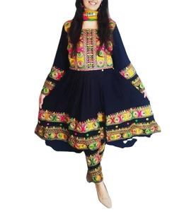 Robes afghanes vintage 2025 Robes traditionnelles faites à la main Salwar Kameez Dupatta Ensemble complet de robes Kuchai ethniques tribales Kuchai - Product Image 1