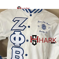 Blousons de baseball courts OEM Zeta Phi Beta Sorority les plus vendus, 100 % polyester respirant, broderie personnalisable, décontractés