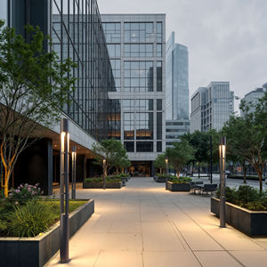 Curvex 200cm Poteau d'éclairage extérieur en aluminium LED IP65 durable et étanche pour rue publique et zones commerciales - Product Image 5