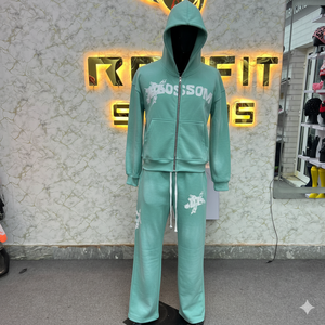 ชุดวอร์มมีซิปสำหรับผู้ชายดีไซน์ใหม่โลโก้ออกแบบได้ตามที่ลูกค้าต้องการ - Product Image 3