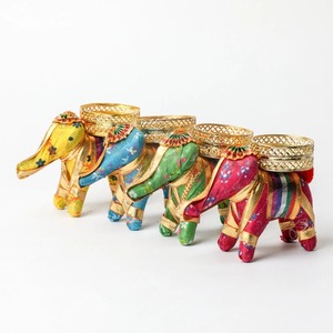 <span class=keywords><strong>Elephant</strong></span> Tea ánh sáng chủ nhựa bảng Top Home & giáng sinh trang trí nội thất cho Diwali trở lại quà tặng thanh lịch người giữ ngọn nến trang trí - Product Image 2