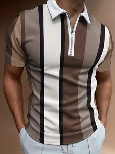 เสื้อโปโลผู้ชายเสื้อโปโลแขนสั้นซิป2025ใหม่ - Product Image 5