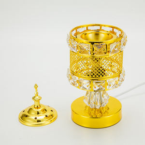 Latest Design Incense <b>Burner</b> Luxury Portable Metal Incense <b>Burner</b> Arabic Bukhoor Golden Incense Holder - Product Image 3
