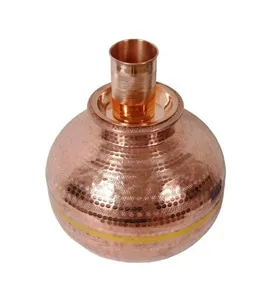 Distributeur d'eau martelé en cuivre pur de haute qualité, refroidisseur Matka élégant pour l'eau de refroidissement en gros, prix bon marché - Product Image 2