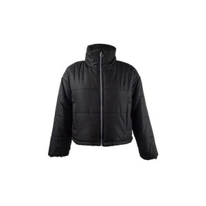 Piumino Corto Celebrity Junior Nero Rosa Taglia Media Invernale Traspirante Reversibile in Cashmere e Fibra di Poliestere Tessuto - Product Image 1