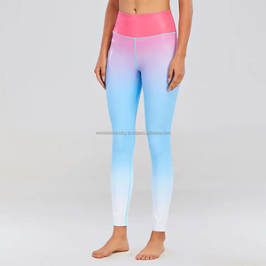 กางเกงเลกกิ้งโยคะถักของผู้หญิงสำหรับ2024กางเกงเล่นกีฬาออกกำลังกายแบบผอมป้องกันแบคทีเรียระบายอากาศได้ดีโลโก้ออกแบบได้ตามต้องการ - Product Image 6