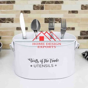 Caddy con recubrimiento en polvo para fiestas, utensilio de granja, soporte para artículos de servicio, soporte galvanizado para Caddy con asa - Product Image 4