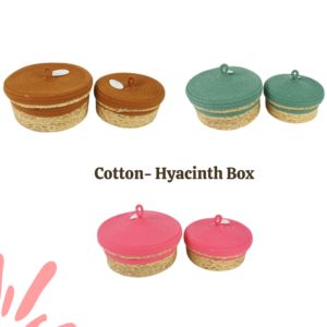 Gran oferta, caja tejida de algodón y costura, caja de yute de jacinto de agua, productos de organización para el hogar, papelera de lavandería, todo en casa - Product Image 5