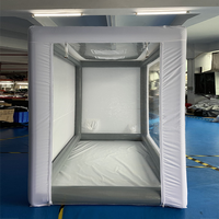 Simulateur de golf gonflable pour événements en plein air, cage de frappe en PVC durable