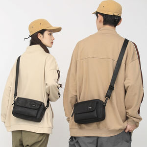 Sac Messager en Nylon de Créateur pour Homme, Meilleure Vente, avec Motif Lettres, Imperméable et Antivol, Noir Vintage - Product Image 1