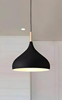 Lampes de design vintage en métal, lustre rond en cluster de couleur noire, suspension de plafond pour salon (lot de 3)