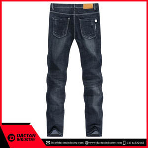 กางเกงยีนส์ทรงหลวมสำหรับผู้ชายกางเกงยีนส์สไตล์ไฮสตรีทใส่สบายโลโก้ตามสั่งใหม่ - Product Image 2