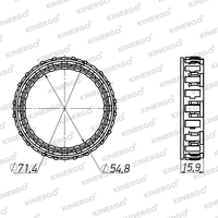 SGBW05 Sprag pour Borg Warner ZF 11" Industriel ; BW 35 & 65, 11"; BW 8 & 12, 11"; BW Aluminium boulonné 5HP30