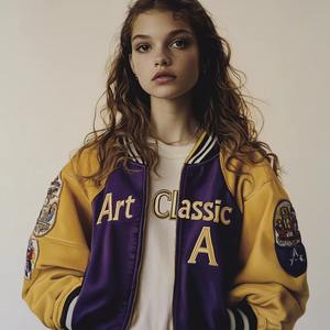 Personnalisable Vintage Laine Varsity Veste pour Hommes Rétro Streetwear Chenille Broderie Avant Lettre Motif Personnalisable Logo - Product Image 5