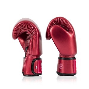 นวมชกมวยหนังแท้ Fairtex สีเขียวคุณภาพพรีเมียม รุ่น Twins แบบเต็มนิ้ว พร้อมสายรัดแบบ Hook & Loop สำหรับฝึกซ้อมและมวยไทย - Product Image 4