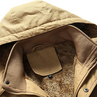 Veste Homme Hiver Chaude en Toile Respirante Imperméable Coupe-Vent Épaisse Col Montant Zippé à Capuche Style Urbain 320g – Vente en Gros ODM