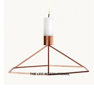 Luxury Style Simple Light Ornaments Living Room <b>Concrete</b> Unique <b>Candle</b> Jar Sense of Art Crafts Golden Color - Product Image 3