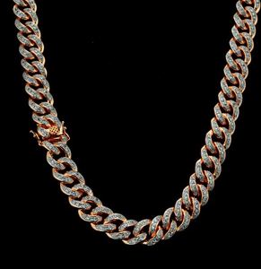 VVS1 Moissanite Miami Cuban13MM DIAMANTE CADENA CUBANA EN ORO ROSA - Product Image 1