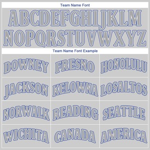 Maillot de baseball authentique royal gris personnalisé - Product Image 2