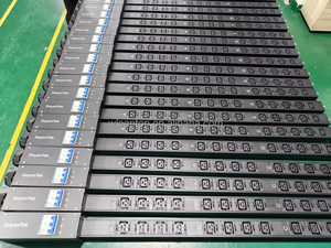 PDU Métallique Vertical Intelligent à Surveillance à Distance Monophasé/Triphasé 100A IEC C19 C13, 12 Ports, Longueur OEM - Product Image 5