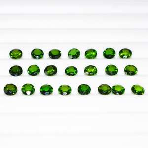 ทรงเหลี่ยมเพชรพลอยตัด 100% ธรรมชาติสีเขียว Chrome Diopside หินอัญมณีมีค่าสําหรับทําเครื่องประดับในราคาไม่แพง OEM จํานวนมาก - Product Image 6