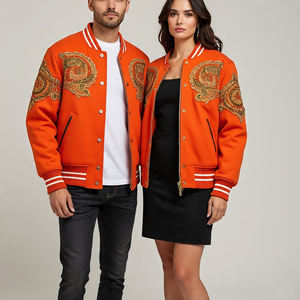 Leather Sleeve Varsity <b>Jacket</b> Men's Custom Embroider Patches Chenille Baseball Varsity <b>Jackets</b> Men - Product Image 6