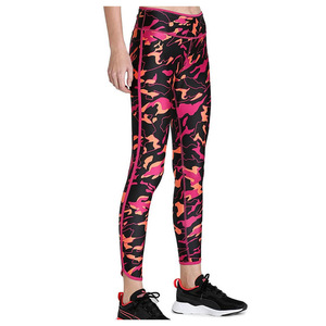 Mujeres alta cintura Activewear correr deportes gimnasio Fitness estiramiento entrenamiento pantalones cintura elástica Yoga Leggings - Product Image 3