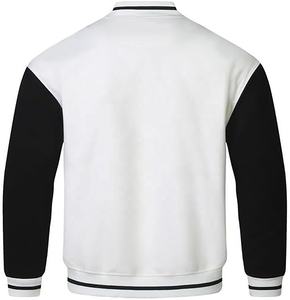 Invierno a granel ropa de calle personalizada chenilla algodón Universidad hombres Varsity chaquetas blanco y negro chaquetas Varsity - Product Image 6