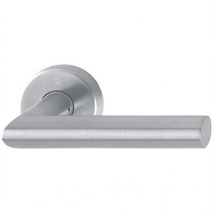 Juego de Manijas para Puerta y Ventana HOPPE Amsterdam E1400Z/42H de Acero Inoxidable, Roseta Cuadrada F69 de 10 mm - Product Image 3