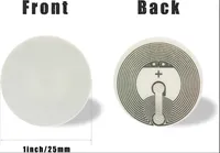 Aktif RFID Etiketi 213 NTAG216 Çip Su Geçirmez 25MM Yuvarlak 860-960 MHz