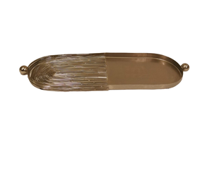 High Quality Ramadan Eid Gold Metal Serving Tray with Wide Edge for Fruits and Desserts Dates <b>Server</b> in Large Size for Serving - Product Image 5