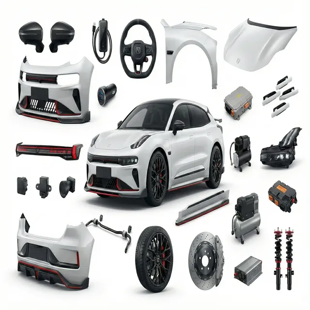 For Zeekr 001 Car Accessories Body Kit Bumpers Shock Absorber Lamps Wheel Rim Headlight Door Auto Car Spare Parts