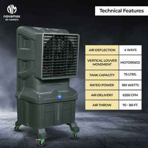 เครื่องทำความเย็นแบบพกพาสำหรับห้องโถง Proto 75 ลิตร เครื่องทำความเย็นอุตสาหกรรมและในบ้านเพื่อความเย็นสบายในราคาสุดคุ้ม - Product Image 2