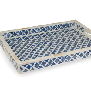 Wholesale Bone Inlay <b>Tray</b> Classic Style <b>Storage</b> <b>Tray</b> Custom Color Shape Large Size Home Table Decor Dinner Serving <b>Tray</b> Best - Product Image 1