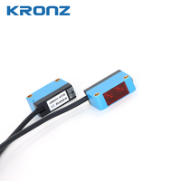 KRONZ Sensor fotolistrik kubik lampu LED 50mm-15m Sensor jarak jauh fotoelektrik lampu gelap menyala