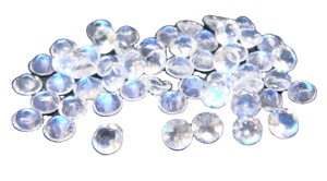 Piedra lunar arcoíris de calidad de grado de exportación Natural 100%, corte facetado redondo, la mejor calidad, mejor para la fabricación de joyas, venta al por mayor - Product Image 2
