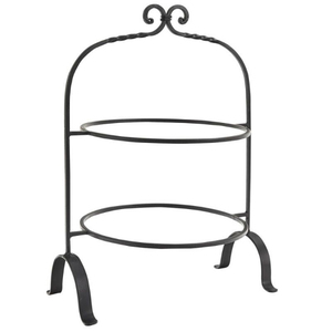 Metal Plate Rack Wall Mounted Black Round Minimalist Design Rust Resistant Kitchen <b>Storage</b> Holder Single Tier - Product Image 2