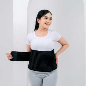 Best Indonesian High Quality Breathable Ultra Soft Adjustable <b>Strap</b> Nano Bamboo Corset Belly Binder Tummy Control Pelvic Support - Product Image 4