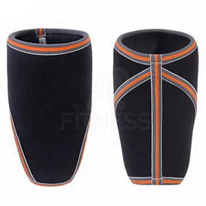 Rodilleras de neopreno transpirables unisex, mangas largas de soporte para levantamiento de pesas y culturismo, con diseño de panal de abeja para protección contra impactos. - Product Image 3